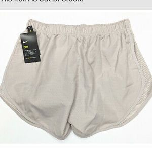 Nike Women’s Tan Running Shorts Dri-Fit